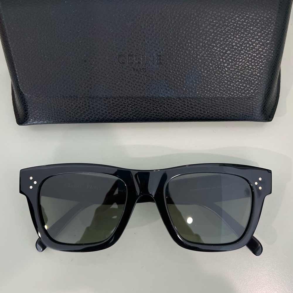 Celine Bold 3 Dots Rectangular Sunglasses, 51mm